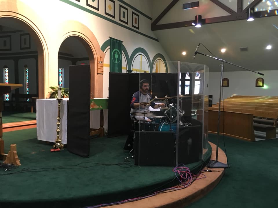 Photo of Drum Recording at St Jerome Catholic